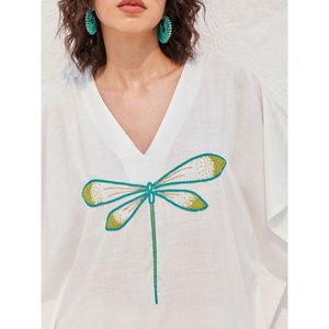 Ensemble de 2 kaftans palazzo Lagoon, couleur unie - Product Image 2
