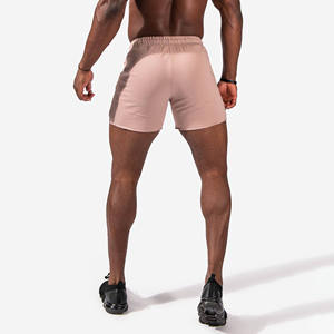 100% algodón French Terry Gym Shorts Heavyweight Sports Fleece transpirable Sweat Short para hombres Solid Running Workout Shorts - Product Image 3