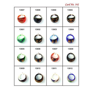 Perles de verre artisanales exclusives en cristal au chalumeau Perles de qualité supérieure adaptées à la fabrication de bijoux Artisanat artistique et décoration - Product Image 6