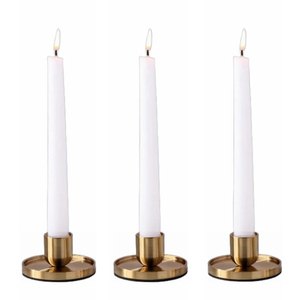 Support de bougie ovale en fer doré et laiton, écologique, durable, pour décoration intérieure, idéal pour Noël, fait main, en promotion - Product Image 5