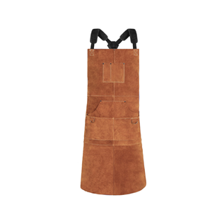 Genuine Leather Work Tool <b>Apron</b> Custom Logo <b>Waterproof</b> Mens Full Protective Welding Clothing Safety - Product Image 6