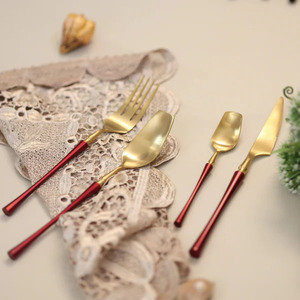 Luxury Wedding Golden Knife <b>and</b> <b>Spoon</b> <b>Fork</b> <b>Set</b> Gold Cutlery Stainless Steel Cutlery <b>Set</b> Stainless Steel Flatware <b>Set</b> - Product Image 4