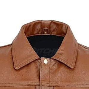 Chaleco de Invierno para Hombre, de Piel de Vaca Genuina, Cierre de Botones, Cortavientos, Ligero, Elegante, Sin Mangas, Estilo Casual Urbano - Product Image 4