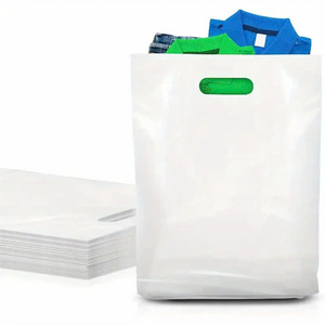 ถุงช้อปปิ้งที่มีตราสินค้าแบบสั่งทำถุงแบบไดคัทพร้อมที่จับสะดวกสำหรับร้านค้าซูเปอร์มาร์เก็ต - Product Image 6