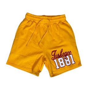 Tuskegee University Athletic Shorts 1881 Mascot Golden para estampado personalizado Unisex Casual transpirable cordón cierre escuela - Product Image 2