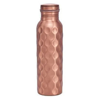 Botella de agua al vacío con aislamiento inoxidable de cobre metálico más vendida de la mejor calidad, vaso termo con botella con tapa