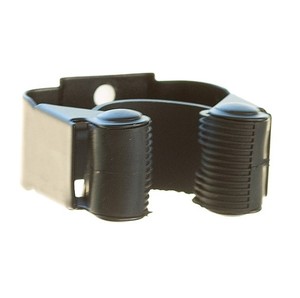 Support pour balai avec clip adhésif noir ou vis (Modèle Koppels E1006N 2000325 Acier Laqué) - Product Image 1