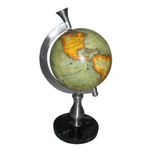 Indian Handicraft Item Antique Design <b>Home</b> <b>Decorative</b> <b>Gift</b> Item Aluminium Craft Globes Desktop High Quality Globe Luxury Look - Product Image 1