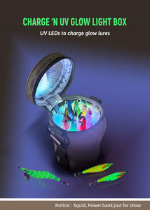 Boîte à lumière UV NOMADISM CHARGE 'N, en plastique silicone durable, leurre artificiel pour poissons d'eau salée, leurre pour enfants, bateau océanique - Product Image 2