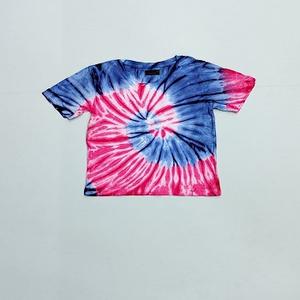 Venta caliente mujeres tie dyed camisetas 100% algodón señoras personalizado impreso 100% algodón suave camiseta OEM hecho en la India - Product Image 2