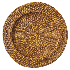 Napperons en rotin rustique assiettes de chargeur légères faites à la main en gros parfaites pour les restaurants hôtels café décor de cuisine - Product Image 1