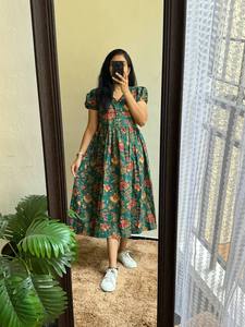 Hermoso Maxi con estampados de puro y rico algodón suave con colores y patrones únicos - Product Image 6