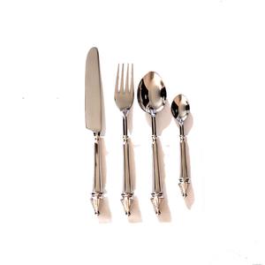 อุปทานอินเดียขายส่งแบบกําหนดเองที่ทันสมัย Flatware ชุบเงินในราคาที่ดีที่สุดชุดช้อนส้อมสําหรับการใช้งานสํานักงานโฮมโฮเทล - Product Image 5