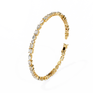Fabulous 18K <b>Gold</b> Lab Grown Diamond Bracelet & <b>Bangle</b> - Product Image 2