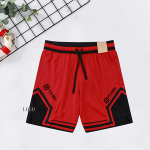 Summer Polyester Loose Sport Blank Shorts Unisex Custom All Over Print Gym Sweat Athletic Basketball Mesh Man Shorts pour hommes - Product Image 5