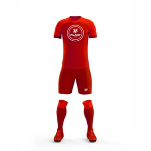 Ensembles d'uniformes de maillot de football de conception personnalisée de meilleure qualité 100% Polyester respirant confort coupe automatisée Service OEM court - Product Image 3