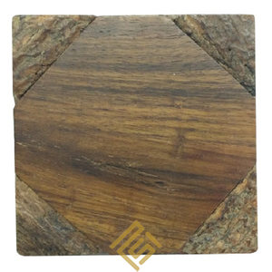 Juego de posavasos de cerámica de alta calidad para bebidas, hueso de cuerno, diseño cuadrado único, resina de madera, alfombrilla de taza más vendida para comedor, decoración del hogar - Product Image 2