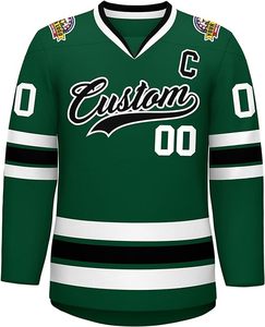 Vêtements de sport Hommes Taille Plus Taille Adultes Maillot De Hockey Sur Glace À Vendre Logo Personnalisé Conception Maillot De Hockey Sur Glace Fabriqué Au Pakistan - Product Image 4