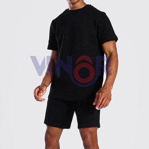 <b>Men</b> <b>T</b> <b>Shirt</b> <b>And</b> <b>Short</b> Set 2024 Summer Clothing <b>Men's</b> wear Twin Set Wholesale Cheap price <b>Men</b> Summer twin sets With OEM - Product Image 1