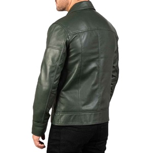 Chaqueta de motociclista de cuero con estilo para hombre, camisa y puños, estilo abierto, totalmente personalizado, chaqueta Leather2026 para hombre - Product Image 4