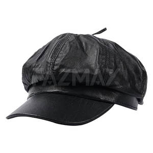 Sombrero de cuero de talla grande para la venta en línea Sombrero de cuero de nueva llegada personalizado Sombrero de cuero de color personalizado - Product Image 1