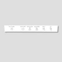 TREVI ALB-R14895 Télécommande de toilette intelligente Ouverture et fermeture automatiques Désodorisation Stérilisation Siège de toilette en plastique Design simple