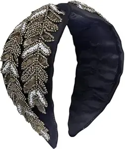 Diademas Elegantes con Cuentas, Adornadas a Mano, con Nudo Superior, Accesorios para el Cabello para Niñas, Mujeres y Niños, Navidad - Product Image 2