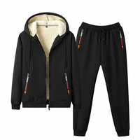 Ensemble de survêtement d'hiver premium pour homme en coton avec capuche, style décontracté, pull à capuche et pantalon de designer élégants