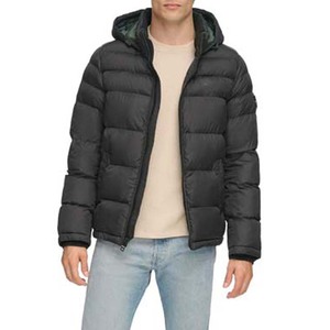 แจ็กเก็ตขนเป็ดโอเวอร์ไซส์แบบมีซิปสีพื้นสำหรับผู้ชายเสื้อแจ็คเก็ตบุนวมกันน้ำสำหรับฤดูหนาว - Product Image 2