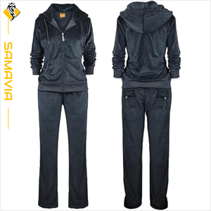 Ensemble de survêtement actif pour femmes grandes tailles, col à capuche, respirant, doux, extensible, design 2 en 1 pour le sport et les loisirs, motif uni printemps - Product Image 4