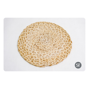 Napperons en jute tressé rond naturel pour table à manger Tapis de vaisselle tissé écologique pour cuisine rustique et décoration intérieure - Product Image 4