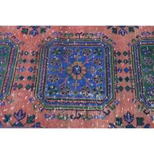 2.2x11 ft Vintage Turkish Rug, <b>Runner</b> Rug, <b>Red</b> Wool Rug - Product Image 5