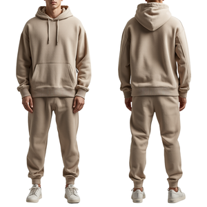 Conjunto Deportivo Premium de Alta Calidad en Oferta, Sudadera con Capucha y Pantalones Jogger de Felpa de Algodón, Fabricante OEM Personalizado - Product Image 3