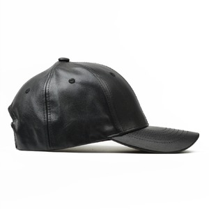 Gorra de béisbol de tamaño adulto para hombre RIVIAN ATLANTIC, superventas, suministro ODM, estilo deportivo de cuero negro genuino - Product Image 4