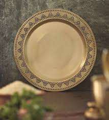 สแตนเลสรอบจานชาร์จแบนสำหรับการให้บริการอาหารเย็นอาหารและอาหารกลางวัน - Product Image 2