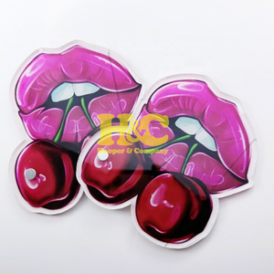 Tuiles acryliques Cherry pour extensions de cils, tuiles roses pour cils, forme violette, couleur personnalisée, logo magnétique durable, tuiles MINK - Product Image 5