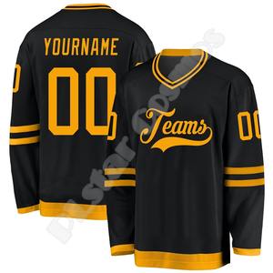 Jersey de Hockey con nombre personalizado, logotipo del equipo, número, Jersey colorido, manga larga, estampado 3D, sudaderas divertidas informales Harajuku D - Product Image 4