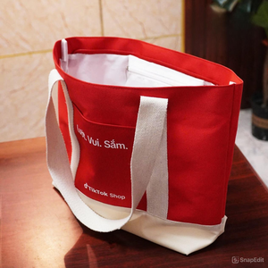 Sacs à provisions en toile de coton haut de gamme personnalisables Logo imprimable respectueux de l'environnement portable pour cadeaux sacs à main Made Viet - Product Image 3