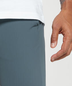 Venta al por mayor de los hombres Casual 100% algodón a prueba de viento de secado rápido Jogger Track pantalones de chándal transpirable al aire libre bordado de cintura media - Product Image 2