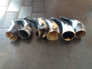 เขาควายธรรมชาติสำหรับดื่ม วัสดุคุณภาพสูง ขัดเงา เป็นมิตรกับสิ่งแวดล้อม ลายสัตว์ - Product Image 4