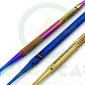 Kit de instrumentos de depilación dental de 3 piezas de calidad superior de varios colores de titanio y hecho con acero inoxidable - Product Image 3