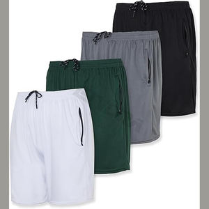Pantalones cortos atléticos para correr y gimnasio para hombre, pantalones cortos de baloncesto de malla de secado rápido con 2 bolsillos, pantalones cortos de playa 2024 - Product Image 1