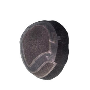 Peluca de Cabello Humano Virgen Remy Indio, Tupé con Ondas Naturales, Trama Única para Prótesis Capilares de Encaje - Product Image 3