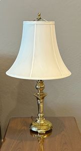 Brass Gold Handmade <b>Table</b> Lamp with Shade for Home Decoration - Product Image 2
