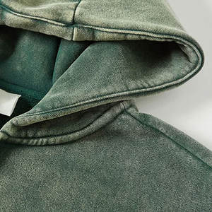 High Quality <b>Short</b> <b>Sleeves</b> Men Acid Wash <b>Hoodies</b> Custom Logo Printing Men Acid Wash <b>Hoodies</b> - Product Image 3