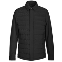 Manteau d'hiver pour hommes avec col montant Veste bouffante Nouveau design Casual Hooded Full Zip Shiny Bomber Alternative Down Coat