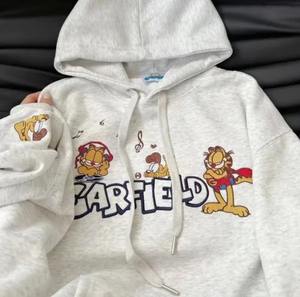 Sudaderas con capucha de punto sólido informales personalizadas para mujer Sudaderas con estampado de soplo 3D de peso pesado de algodón para hombres y mujeres Unisex - Product Image 2