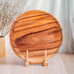 Platos de madera Durable Timeless Diseño natural sostenible para cenar y servir seguro por artesanía creciente - Product Image 1