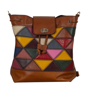 กระเป๋าถือทรงถังหนังแท้หลากสีสไตล์โบฮีเมียนสำหรับผู้หญิง พรีเมียม ทนทาน ขายดี รุ่นใหม่ - Product Image 3