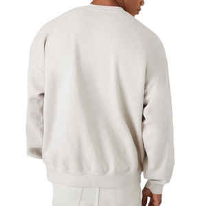 Mezcla de algodón/poliéster logotipo personalizado cuello redondo sudaderas para hombres de alta calidad respetuoso con el medio ambiente impermeable Boxy Streetwear Drop - Product Image 2